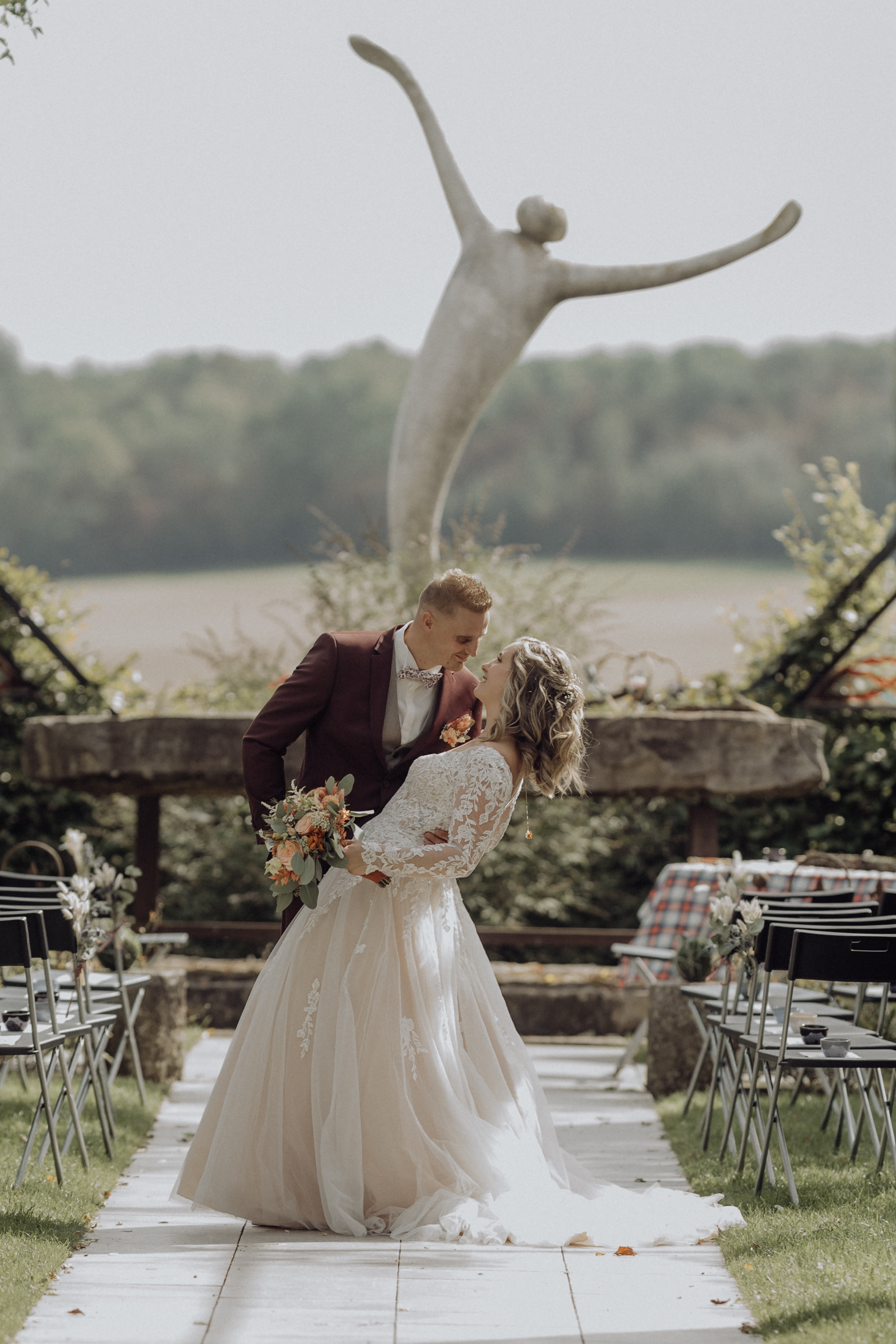 Moment de mariage en lumière naturelle